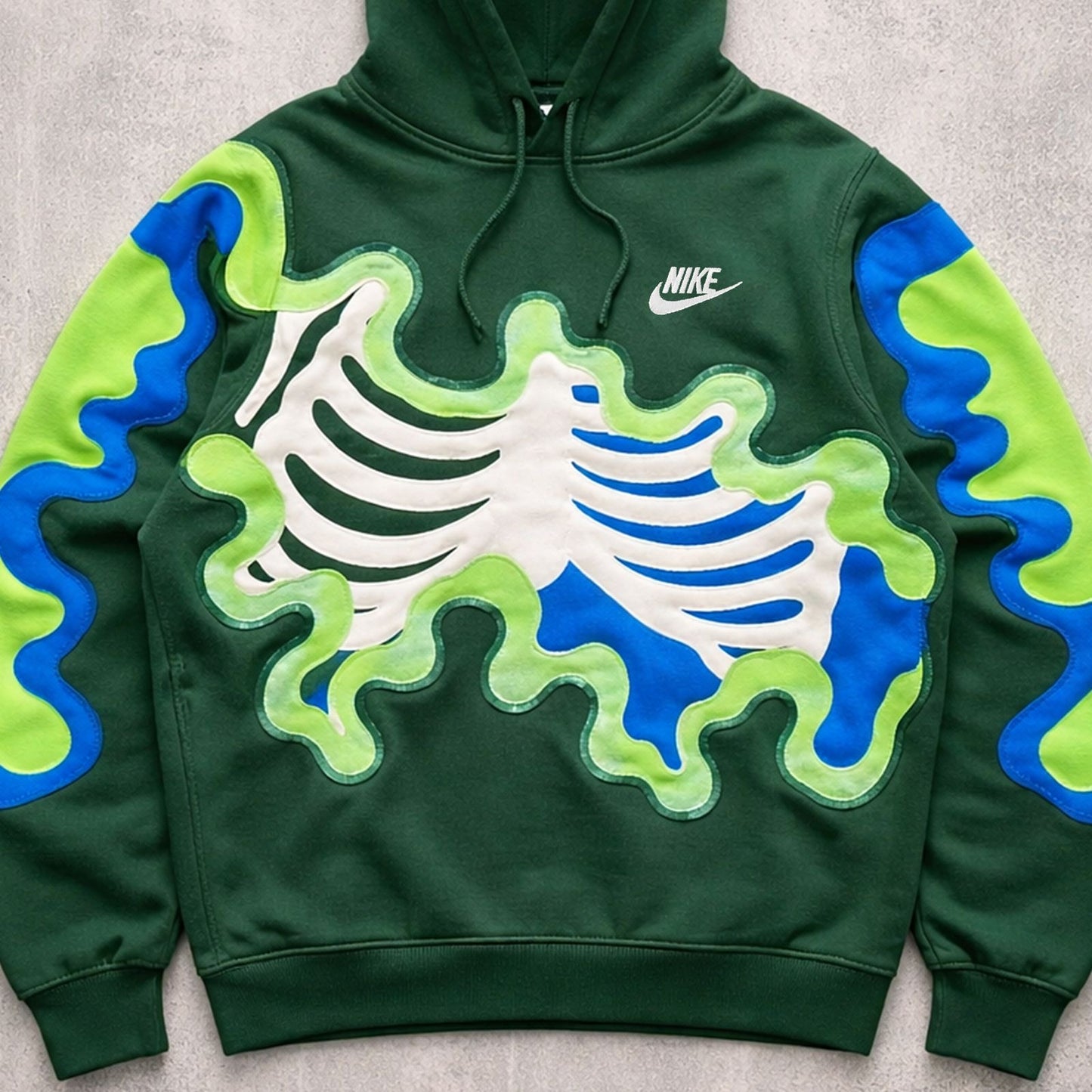 'GREEN ANATOMY' HOODIE (L)