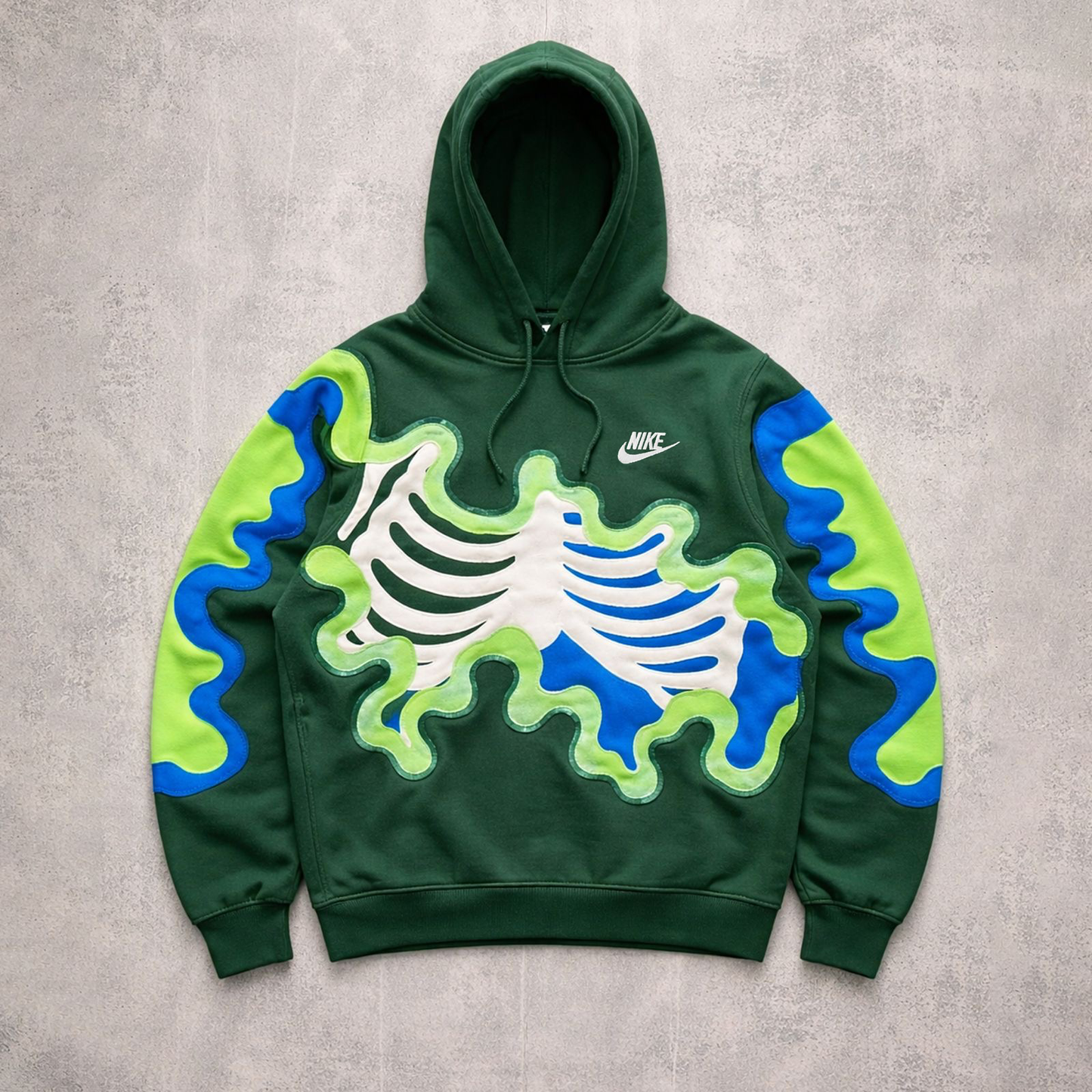 'GREEN ANATOMY' HOODIE (L)